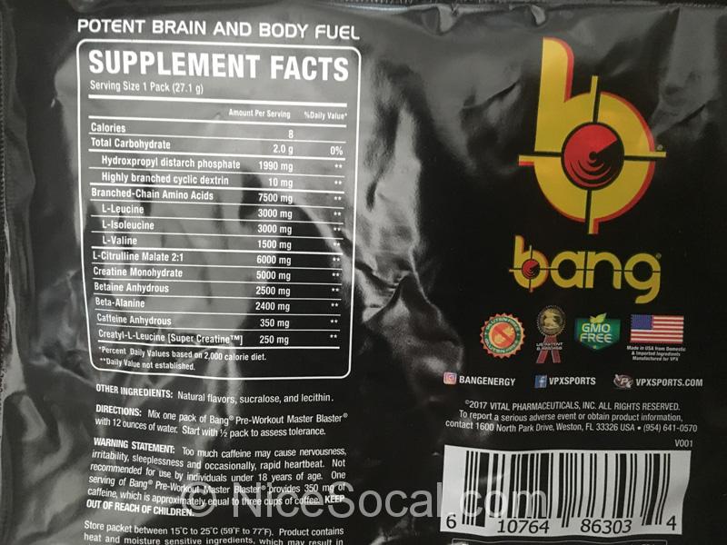 BANG® PRE-WORKOUT MASTER BLASTER　レモンドロップ味