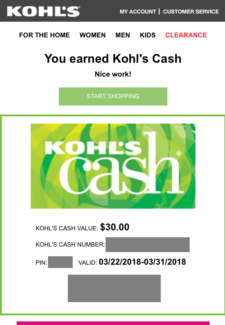 KOhls Cash