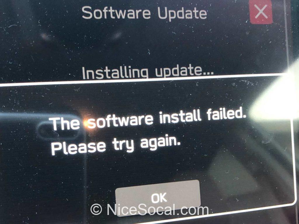 update fail