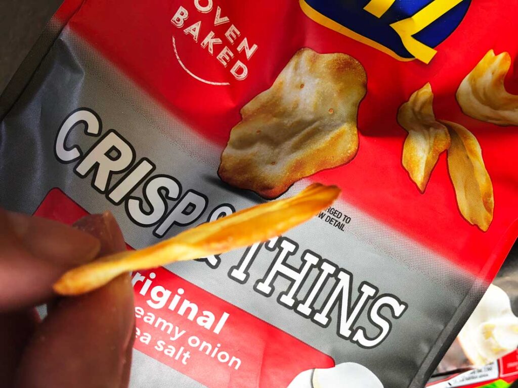 Ritz Crisp & Thinsの薄さ