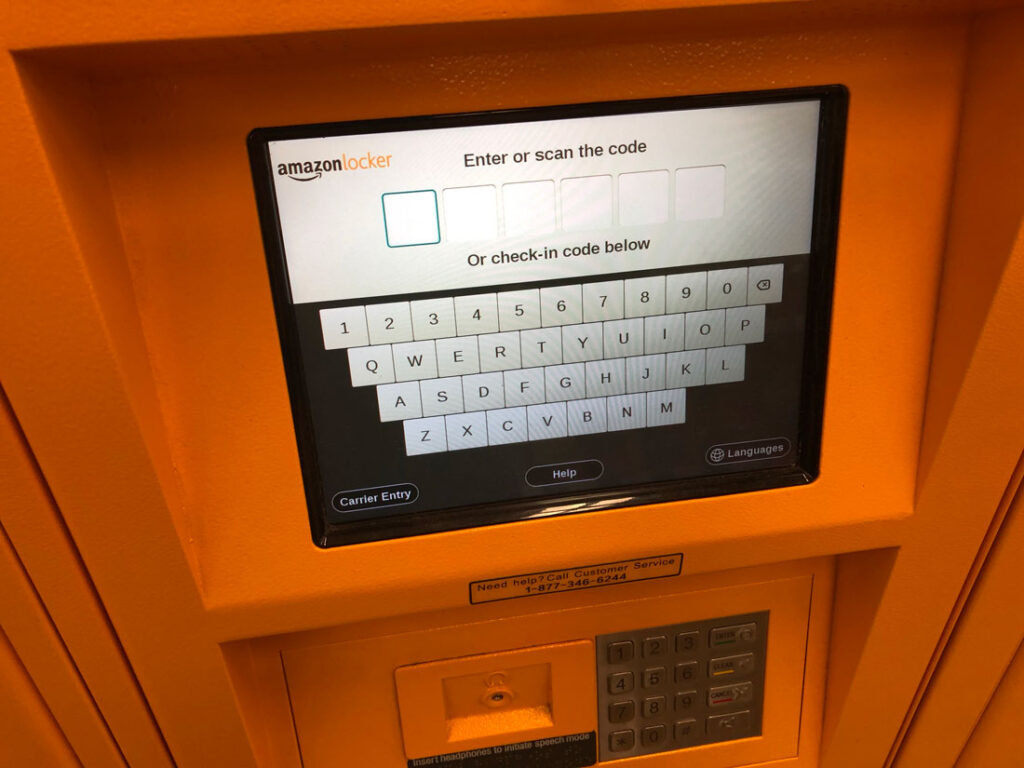 display amazon locker