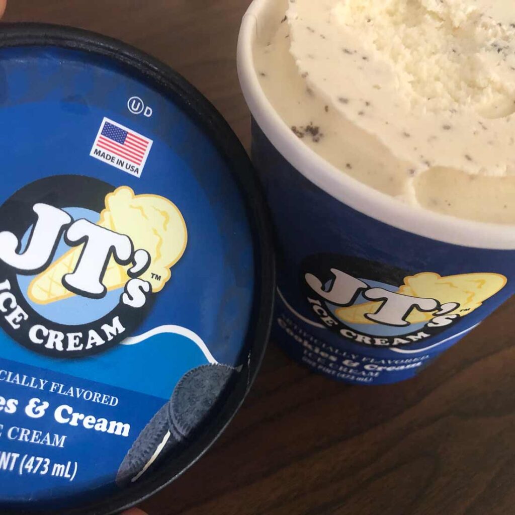 JT's ice cream