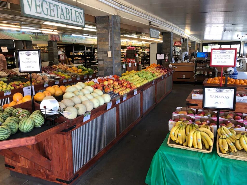 fresh vege & fruits at tom's farm