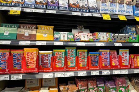 アメリカのチョコ売り場